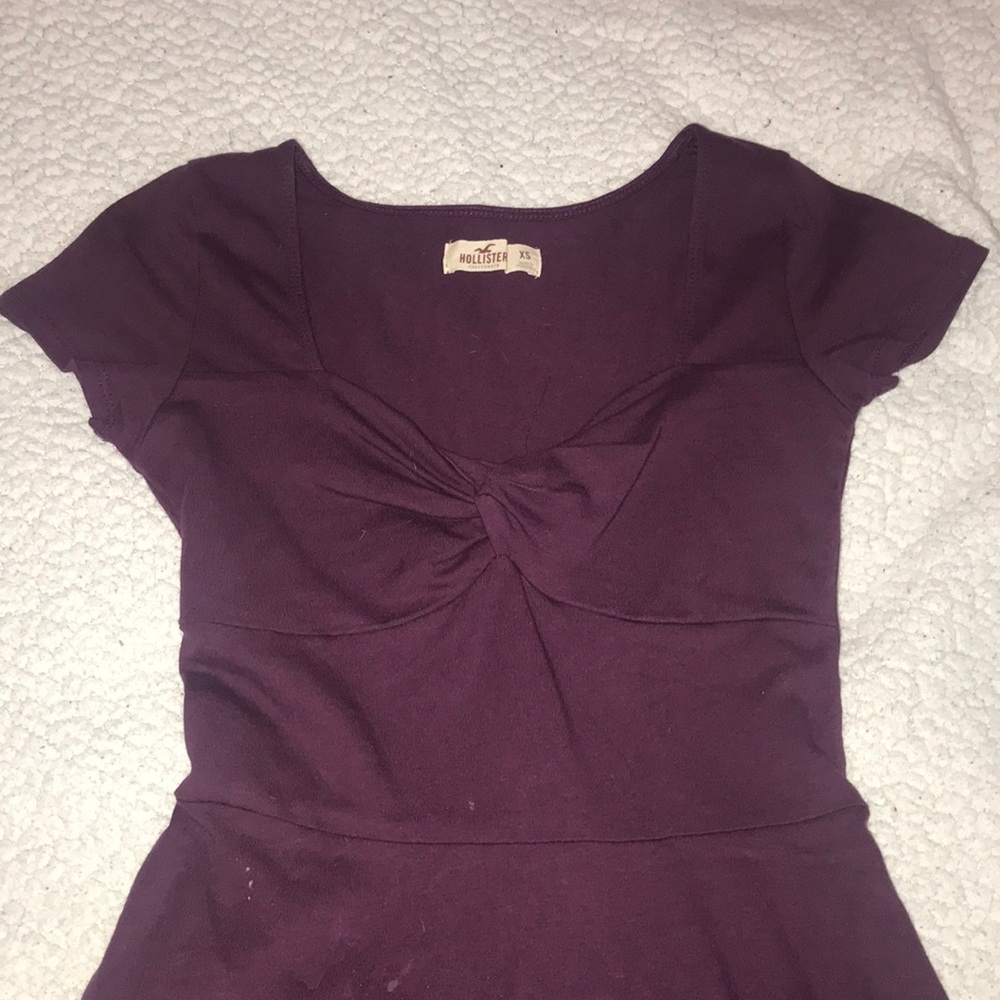 twist front dress